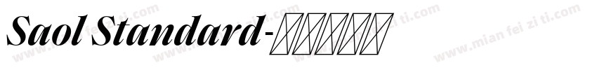 Saol Standard字体转换